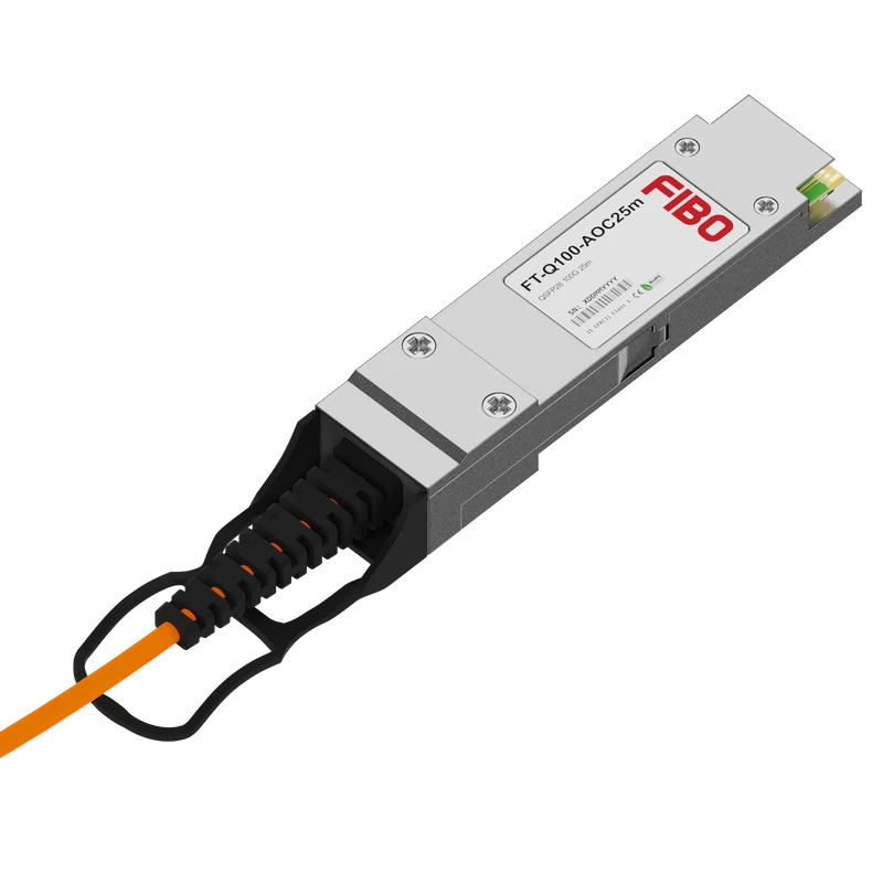 Кабель AOC Fibo FT-Q100-AOC25m QSFP28 100 Гбит/с, оптический, 25 м, фото 3
