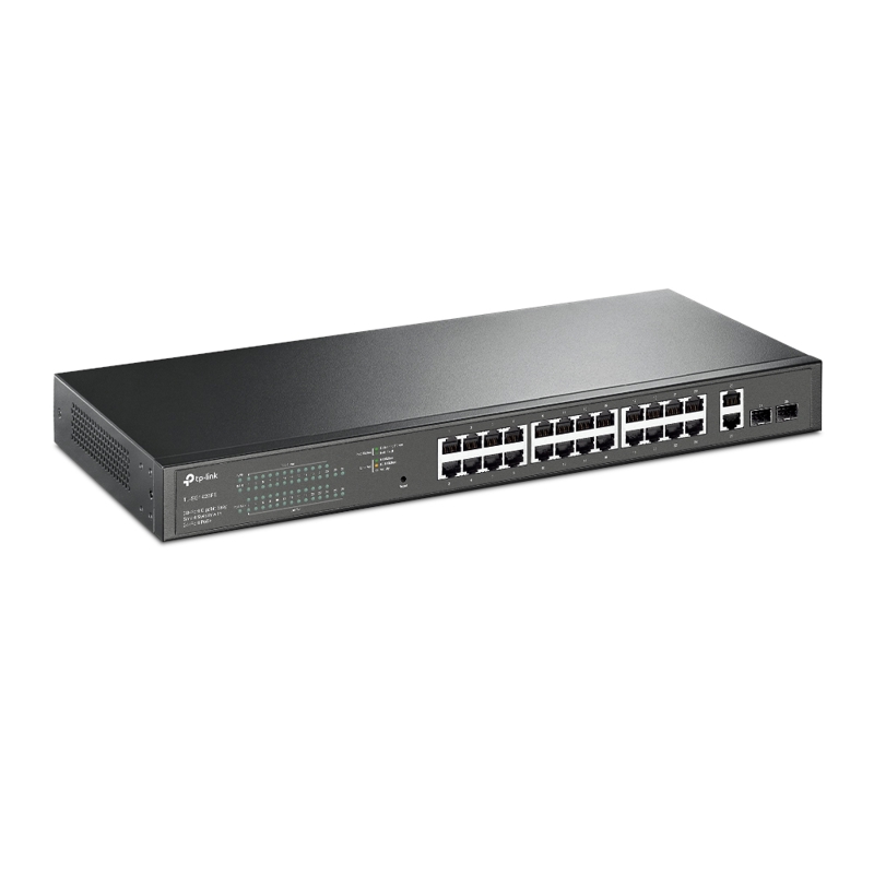 Коммутатор TP-Link TL-SG1428PE смарт, 26 портов 1 Гбит/с, 24 из них PoE+, 2 SFP, 250 Вт, фото 2