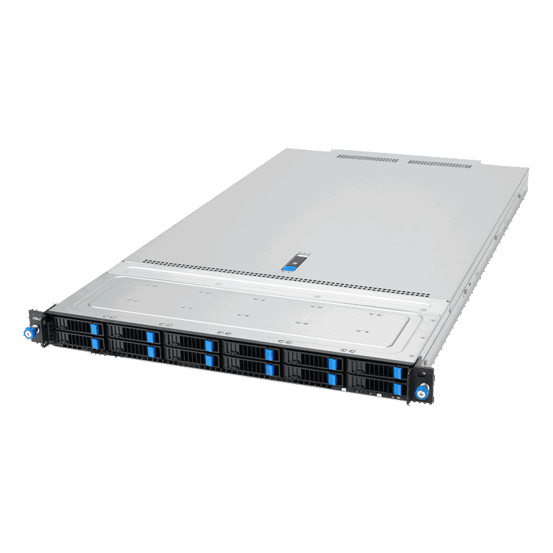 Серверная платформа ASUS RS700A-E13-RS12U, 1U, 2 x SP5 LGA6096 400W, 24x DDR5 6400, 12x 2.5'' NVMe hsb, 2x PCIex16+ 2x OCP3.0 x16, no LAN, 1+1 2000W (ASUS 90SF0451-M004A0), фото 2