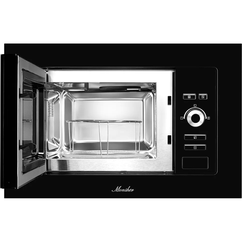 Встраиваемая микроволновая печь Monsher MMH 201 B, 20 л, 800 Вт, гриль 1000 Вт, чёрное стекло, фото 5
