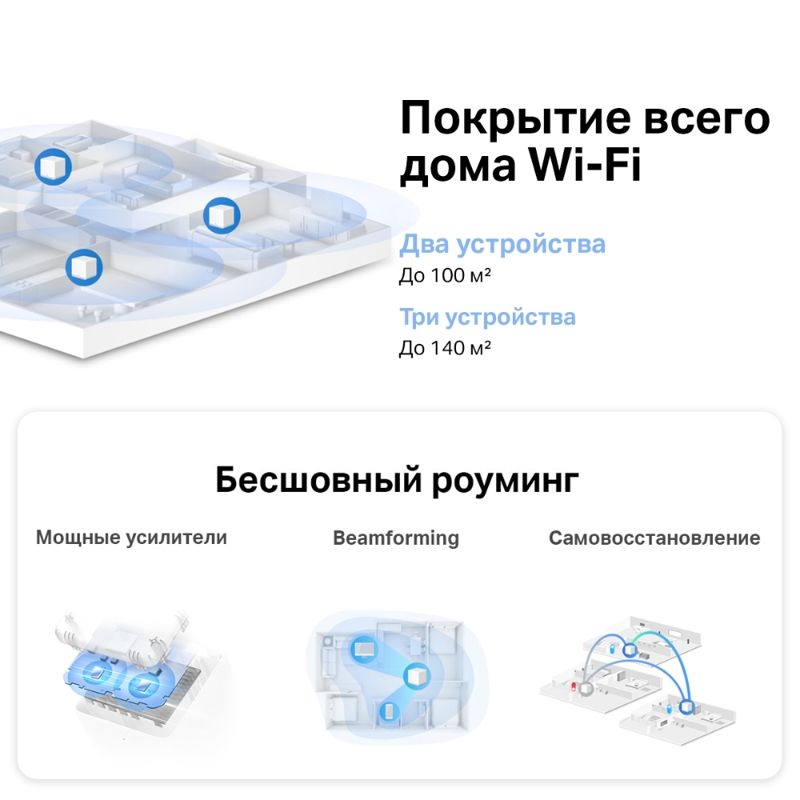Mesh-система Wi-Fi Mercusys AC1200 Whole Home Mesh Wi-Fi System, 2 модуля, фото 6
