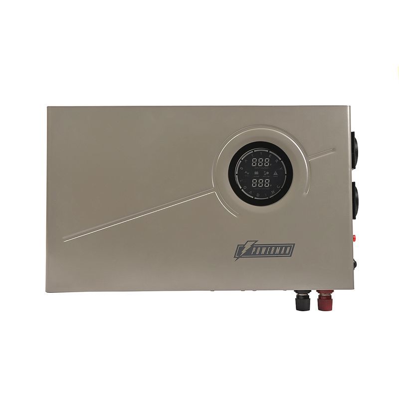 ИБП Powerman Smart 1000 INV, 600 Вт, Line-Interactive, 2 розетки, Schuko, серебристый, фото 2