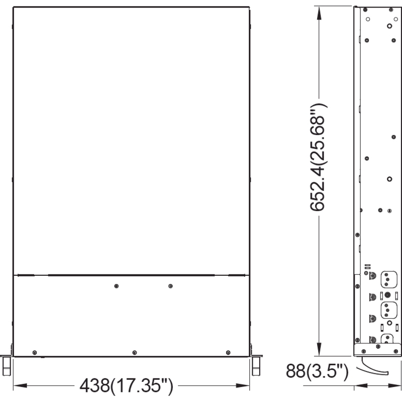Серверный корпус 2U chassis; ATX, Micro-ATX, Mini-ITX MBs; 8 x 3.5''hs + 2 x 3.5'' internal + 2 x 2.'' hs rear; 1200W (1+1); AC-R50 rails (Ablecom CS-R28-07P), фото 3