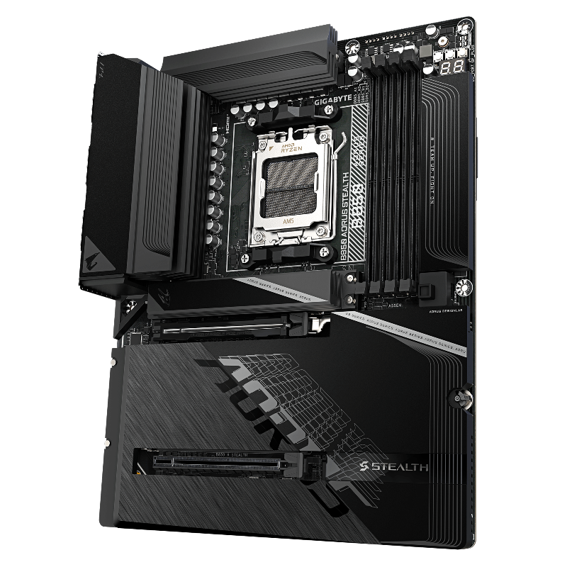 Материнская плата Gigabyte B850 A STEALTH, AM5, AMD B850, ATX, DDR5, фото 4