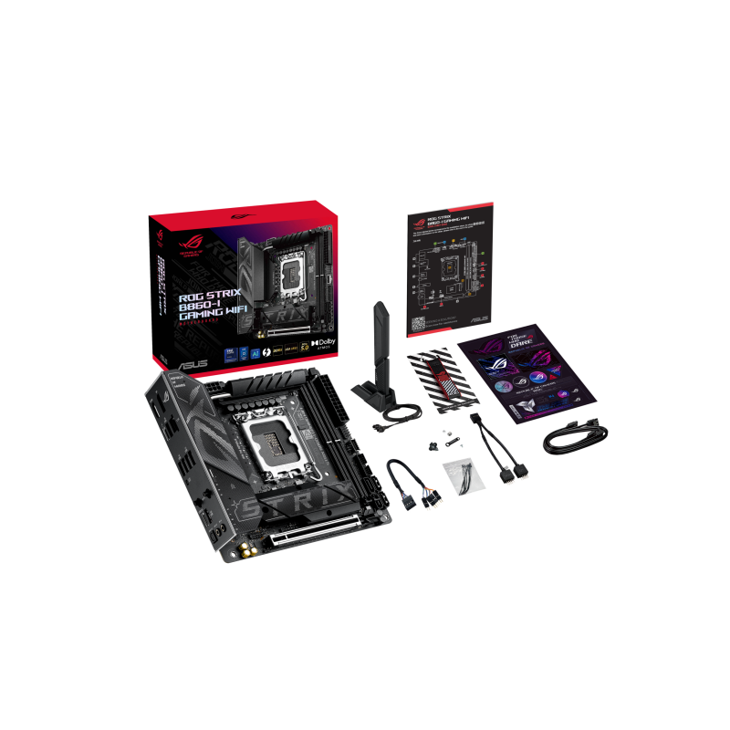 Материнская плата ASUS ROG STRIX B860-I WIFI, LGA1851, Intel B860, mATX, DDR5, фото 11