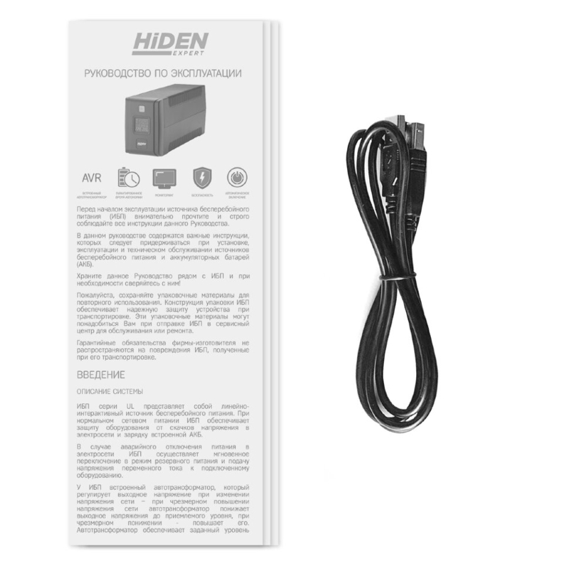 ИБП Hiden Line-Iinteractive Tower UPS Schuko LCD ULS600С, 600 ВА, 360 Вт, Line-Interactive, 2 розетки, фото 5