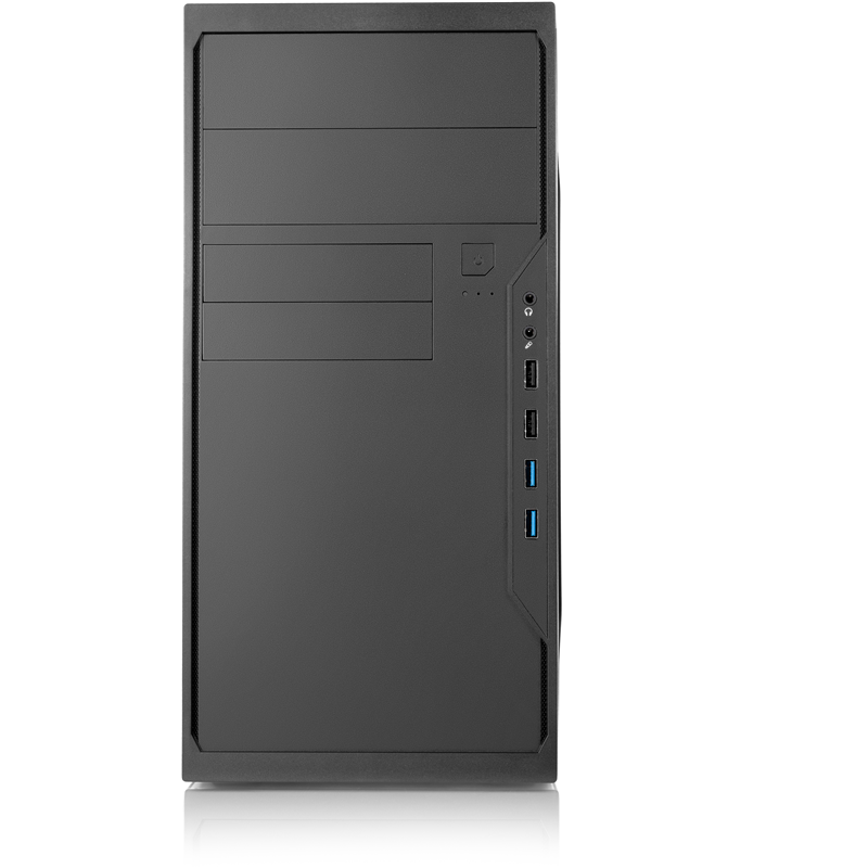 Корпус для ПК Foxline FL-733R, Mini Tower, с БП 450 Вт, чёрный, под mATX, Mini-ITX, фото 2