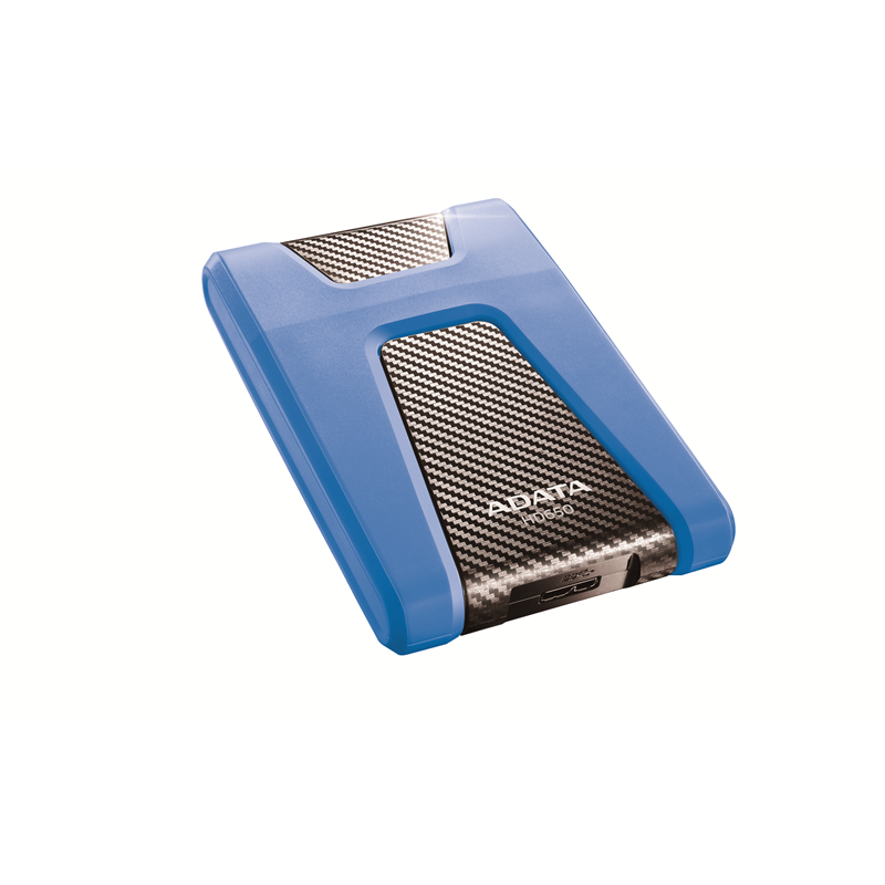 Внешний жёсткий диск 1TB ADATA HD650 (Blue), Silicone, USB 3.2 Gen1, 121x81x21mm, 201g (ADATA AHD650-1TU31-CBL), фото 4