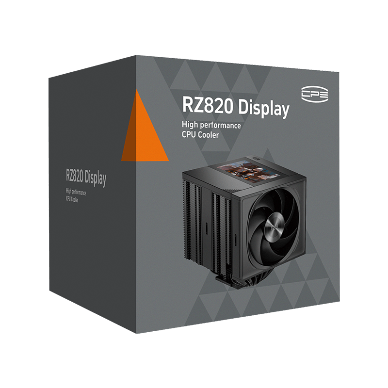 Кулер для процессора PcCooler RZ820 Display BK, AM4, AM5, LGA115X, LGA1200, LGA1700, LGA1851 и др., фото 8