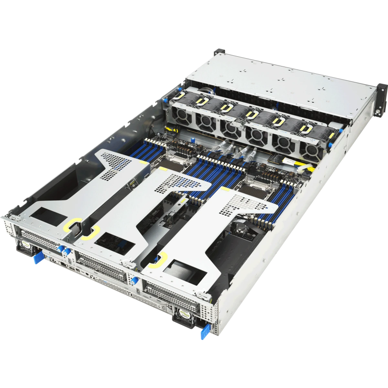 Серверная платформа ASUS RS720-E12-RS24G, 2U, 2x LGA4710, 32x DDR5, 24x 2.5 NVME (or 8NVME+16 SATA*/SAS*), 2 x M.2 Gen5 x2 (ASUS 90SF03T1-M000Y0), фото 5
