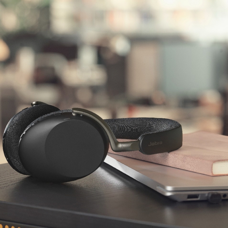Гарнитура Jabra Evolve3 85 MS, Bluetooth 5.3, адаптер Link 390a USB-A, полноразмерная, без штанги, фото 8