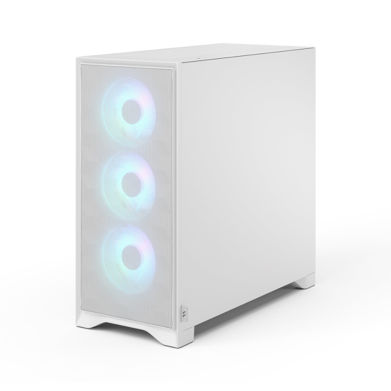 Корпус ПК без блока Case Fractal Design Pop 2 Air TG RGB, Midi-Tower, 3x120mm, 1xUSB-C + 1xUSB-A 3.2 ATX, mATX, mITX White, фото 7