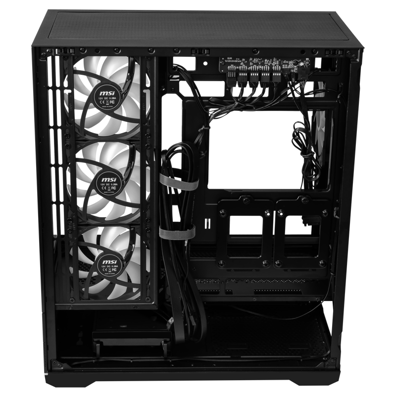 Корпус для ПК MSI MAG PANO 110R PZ, Midi Tower, чёрный, под ATX, mATX, Mini-ITX, подсветка ARGB, фото 8