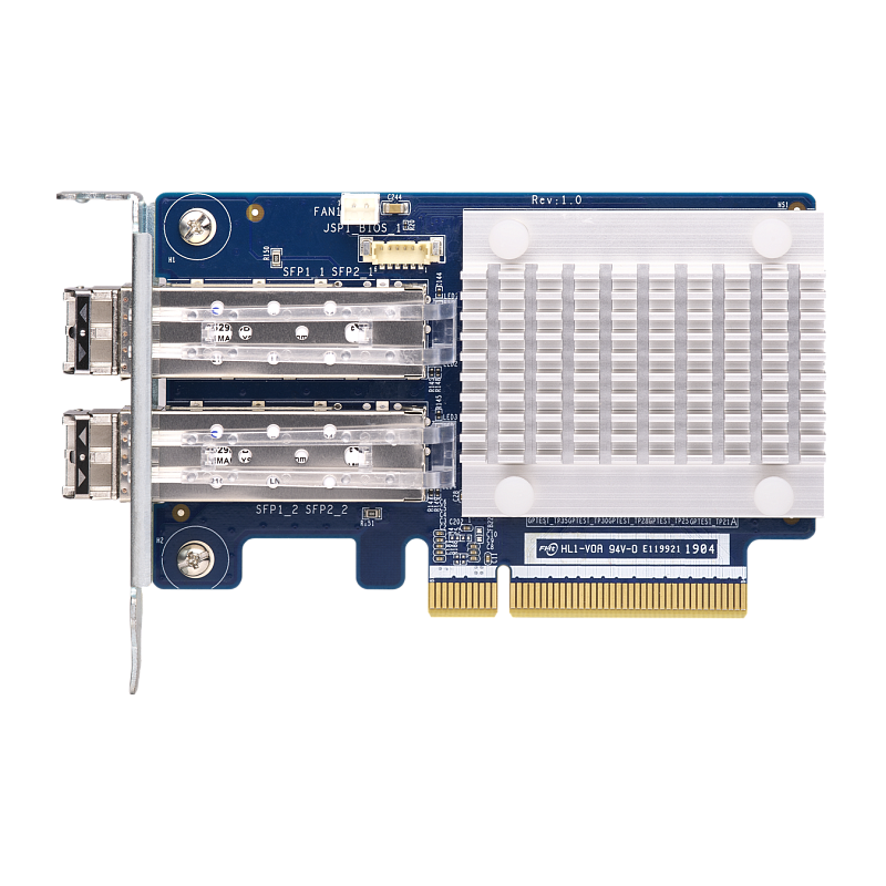 Сетевой адаптер QNAP QXP-32G2FC Dual-port Fiber Channel adapter, 2 x 32 Gb s SFP +, PCIe Gen3 x8. For QTS OS ONLY (QNAP QXP-32G2FC), фото 2