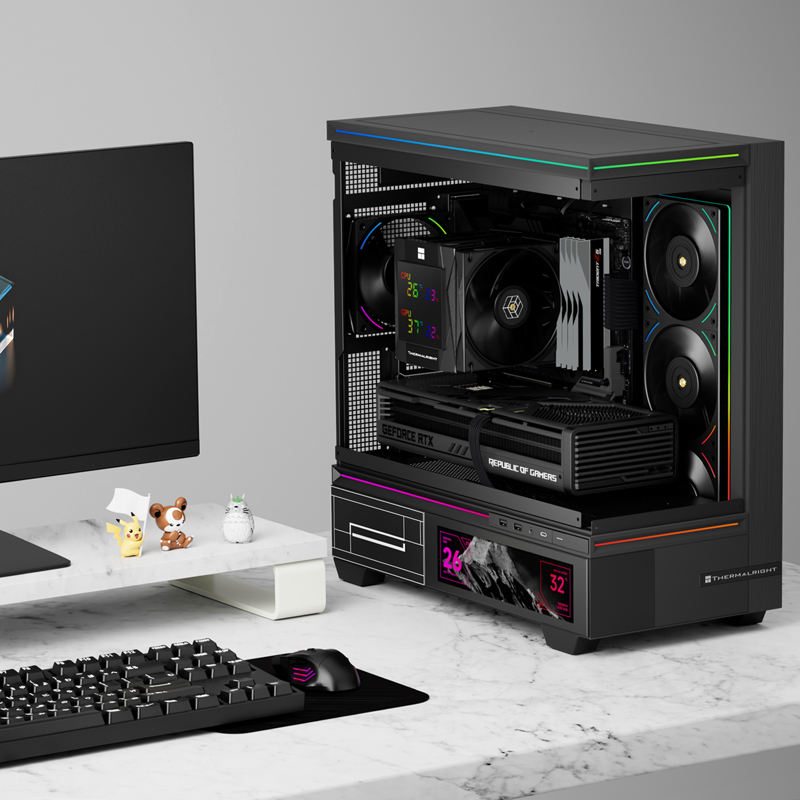 Кулер для процессора Thermalright Royal Knight 120 Digital, вентилятор 120 мм, шум 28.4 дБА, чёрный, фото 3