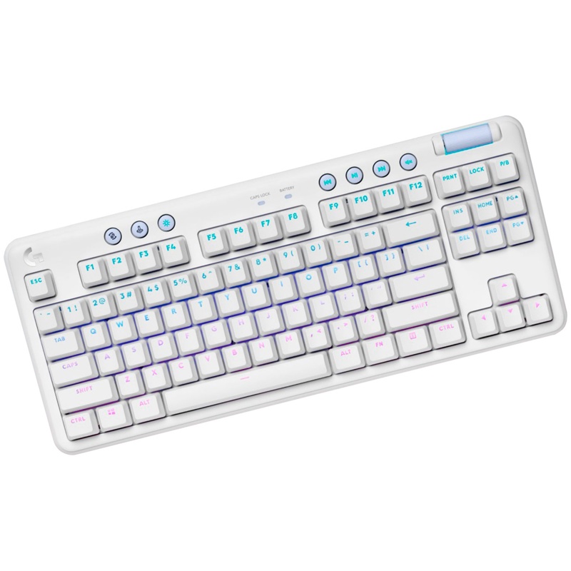 Клавиатура Logitech G715 TKL Tactile LIGHTSPEED RGB OFF, проводное подключение, USB-C, механические, белый, фото 6