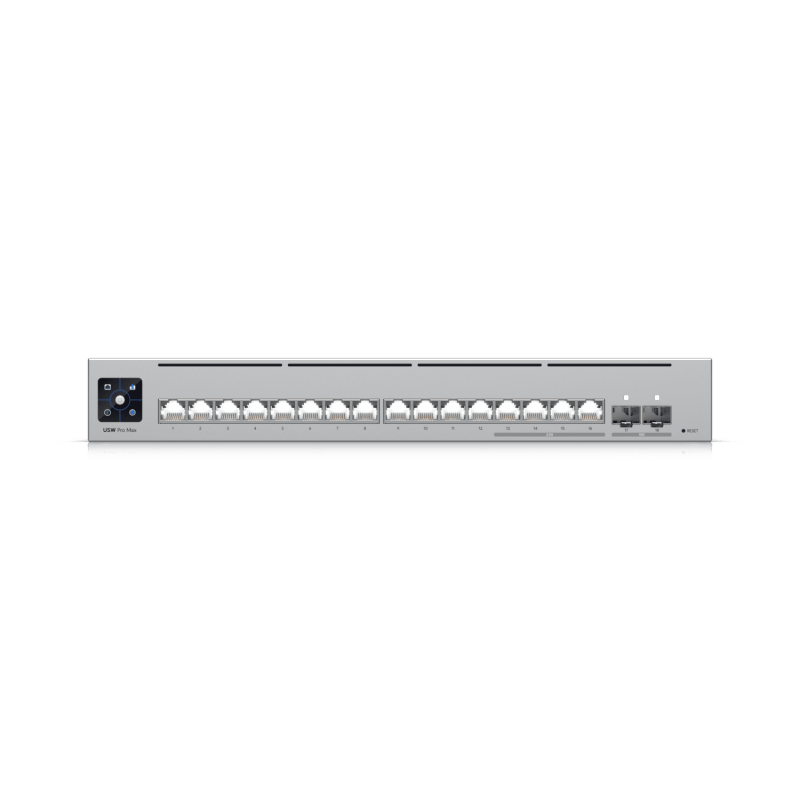Коммутатор Ubiquiti USW-Pro-Max-16 управляемый, 12 портов 1 Гбит/с, 4 порта 2,5 Гбит/с, 2 SFP+, фото 2