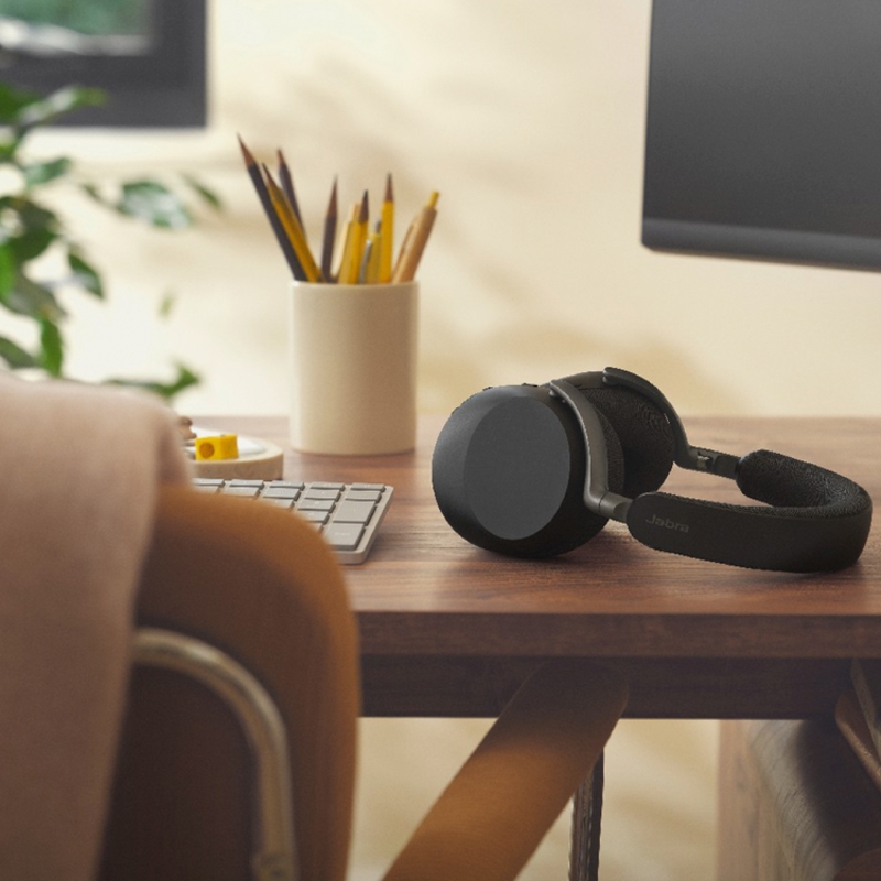 Гарнитура Jabra Evolve3 85 MS, Bluetooth 5.3, адаптер Link 390a USB-A, полноразмерная, без штанги, фото 9