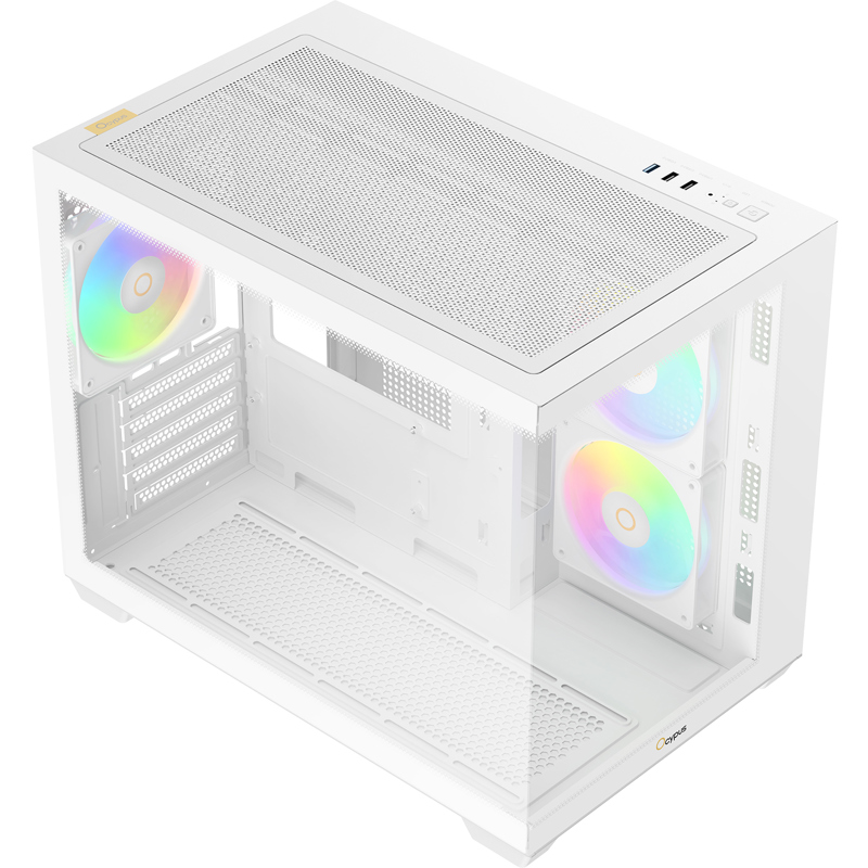 Корпус для ПК Ocypus Gamma C54 WH ARGB, Midi Tower, белый, под mATX, mITX, подсветка ARGB, фото 5