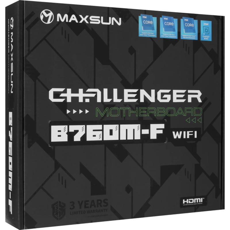 Материнская плата Maxsun MS-Challenger B760M-F WIFI, LGA1700, Intel B760, Micro-ATX, DDR4, фото 7