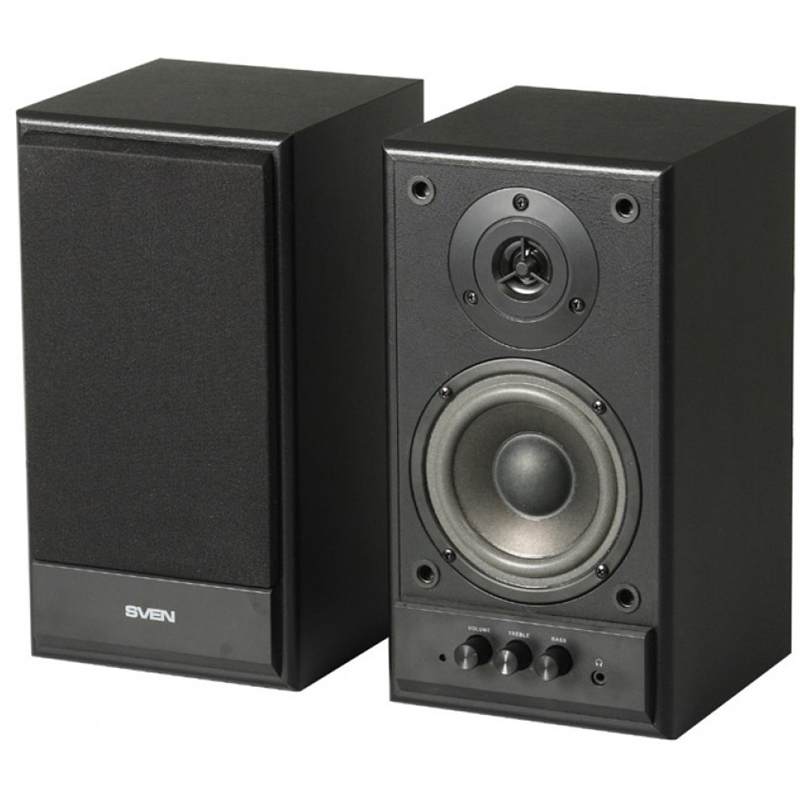 Колонки деревянные АС Sven SPS-702, 40 Вт, проводное подключение, SV-0120702BL, фото 2