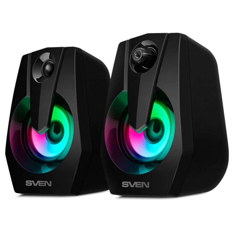 Колонки АС SVEN 370, черный (6 Вт, питание USB, подсветка) (Sven SV-020552), фото 2