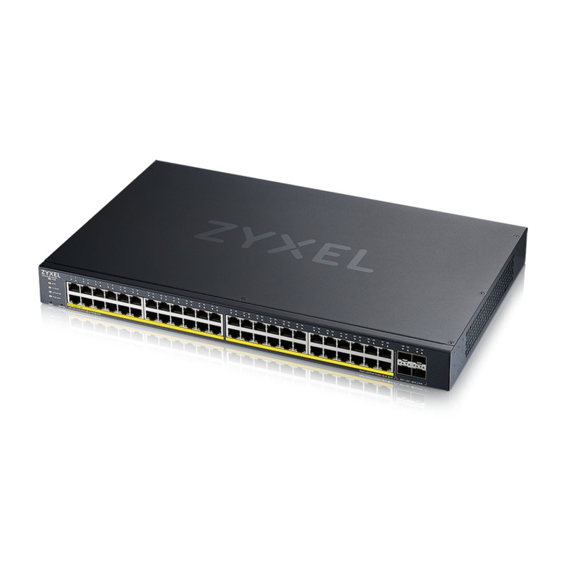 Коммутатор ZYXEL XGS1935-52HP смарт, 48 портов PoE+ 1 Гбит/с, 4 SFP+ 10 Гбит/с, 375 Вт, фото 3