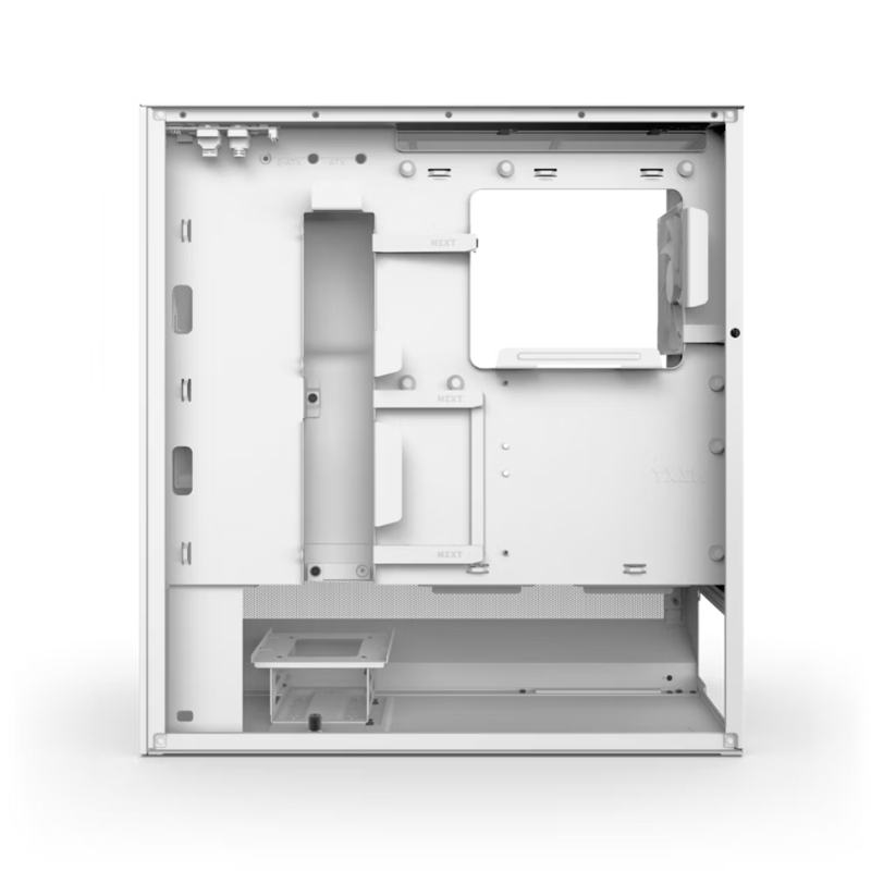 Корпус ПК без блока Case NZXT H5 Flow (2024), Midi-Tower, TG, 1x120mm, 1xUSB-A 3.2 + 1xUSB-C 3.2, E-ATX, ATX, mATX, mITX White, фото 4