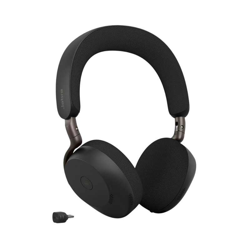 Гарнитура Jabra Evolve3 75 MS, накладная, Bluetooth 5.3, адаптер Link 390c USB-C, шесть микрофонов, фото 6