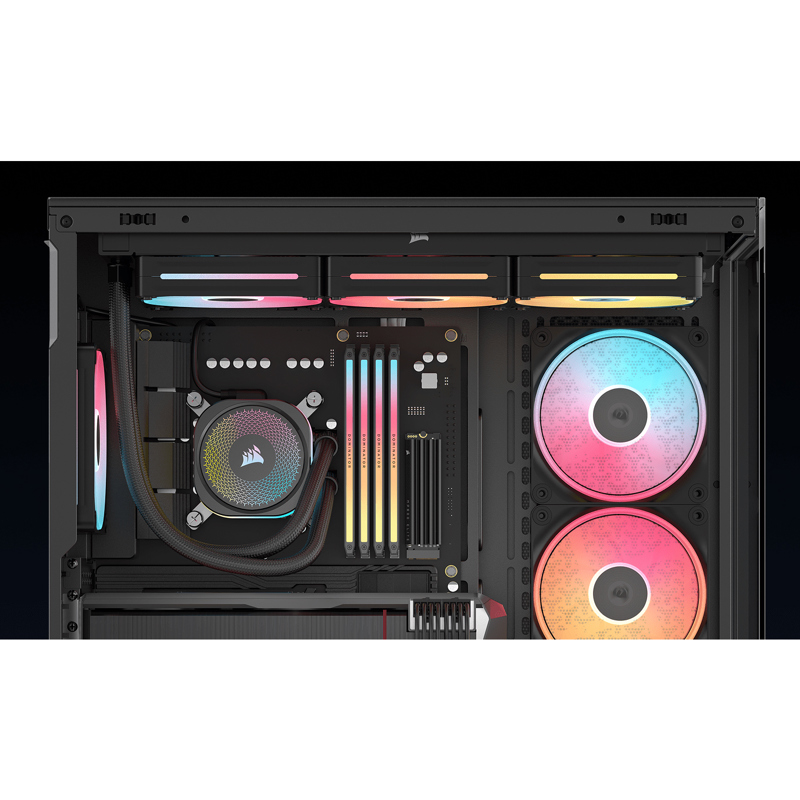 Корпус для ПК Corsair 3500X LX-R RGB iCUE LINK, Midi Tower, чёрный, под ATX, E-ATX, mATX, Mini-ITX, фото 5