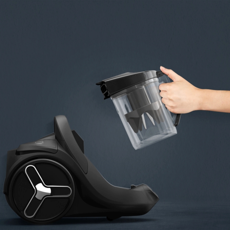 Пылесос безмешковый Tefal/ Пылесос безмешковый Tefal, объем пылесборника 2.5 л, механическое управление/управление на ручке, сухая уборка, индикация заполнения пылесборника, уровень шума до 73 дБ, цвет черно-зеленый, фото 4