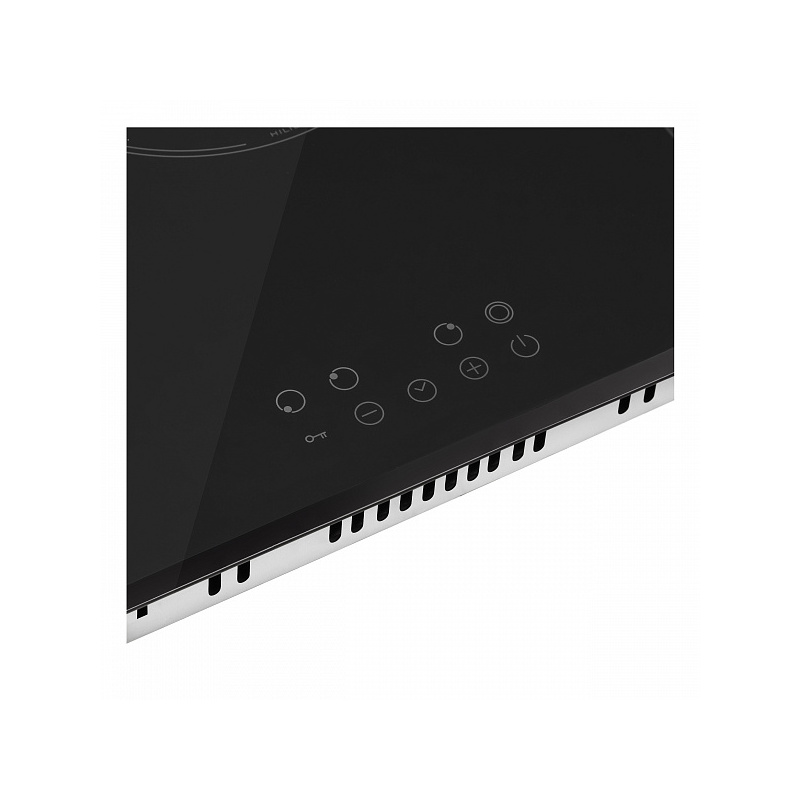 Варочная панель Korting HK 42034 B, электрическая, 3 конфорки Hi-Light, скошенный край, чёрная, фото 5