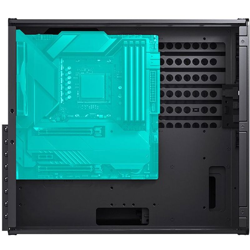 Корпус для ПК Jonsbo N5, Mini Tower, чёрный, под ATX, E-ATX, mATX, Mini-ITX, материал алюминий, дерево, сталь, фото 8