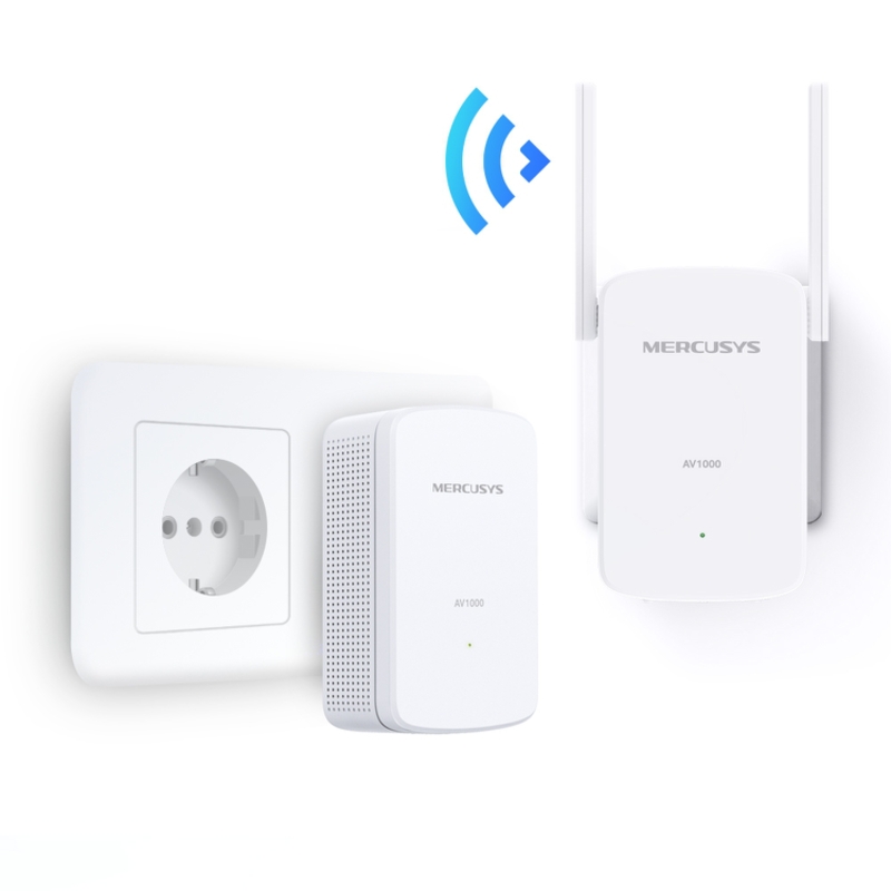 Комплект гигабитных адаптеров Mercusys Wi-Fi Powerline, фото 3