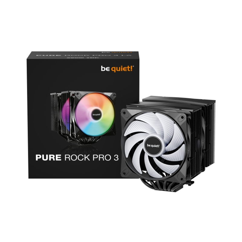 Кулер для процессора be quiet! PURE ROCK PRO 3 LX, AM4, AM5, LGA115X, LGA1200, LGA1851, 1700, до 250 Вт, фото 5