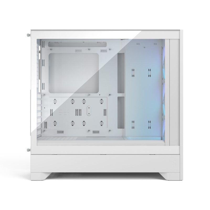 Корпус ПК без блока Case Fractal Design Pop 2 Air TG RGB, Midi-Tower, 3x120mm, 1xUSB-C + 1xUSB-A 3.2 ATX, mATX, mITX White, фото 10