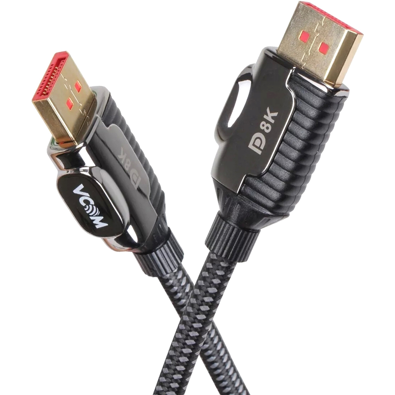 Кабель Vcom CG634-2M DisplayPort 2.1, вилка — вилка, 16K 60 Гц, 8K 120 Гц, длина 2 м, фото 3