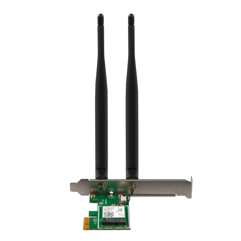 Wi-Fi адаптер Tenda E30 PCI Express, Wi-Fi 6 AX3000, Bluetooth 5.0, съёмные антенны, фото 3