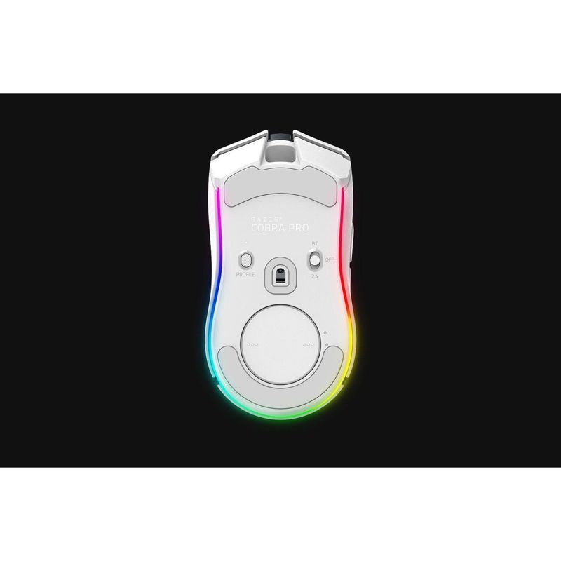 Мышь Razer Cobra Pro, USB-C, Bluetooth, радиоканал, 30000 dpi, белый, подсветка, фото 6
