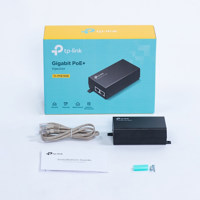 Инжектор PoE+ TP-Link POE160S, 802.3at, фото 3