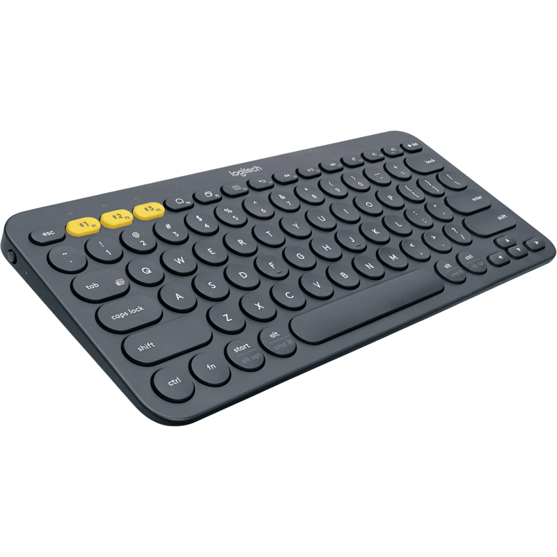 Клавиатура Logitech K380 Dark, Bluetooth, мембранные, серый, классическая, фото 4