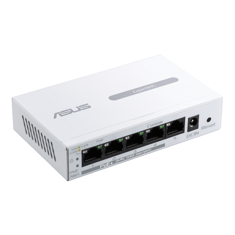 PoE-коммутатор ASUS EBP15 управляемый, 5 портов 1 Гбит/с, 4 порта PoE, 60 Вт, фото 4