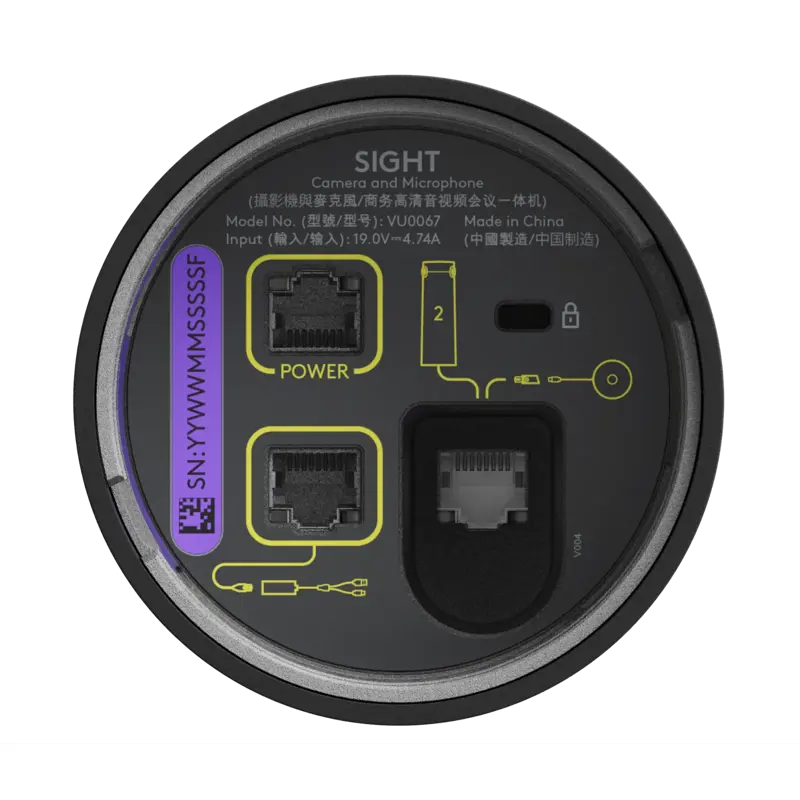 Веб-камера Logitech Sight WEBCAM - Graphite- USB 960-001510, 3840х2160, 30 к/с, фокус автоматический, фото 5
