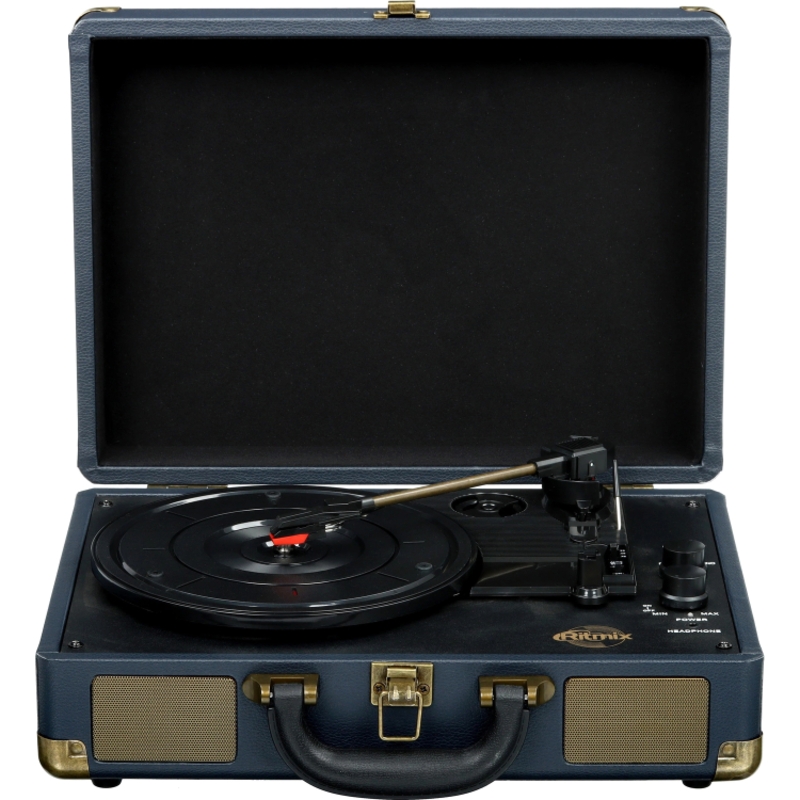 Виниловый проигрыватель Ritmix LP-160B, тёмно-синий, фото 2