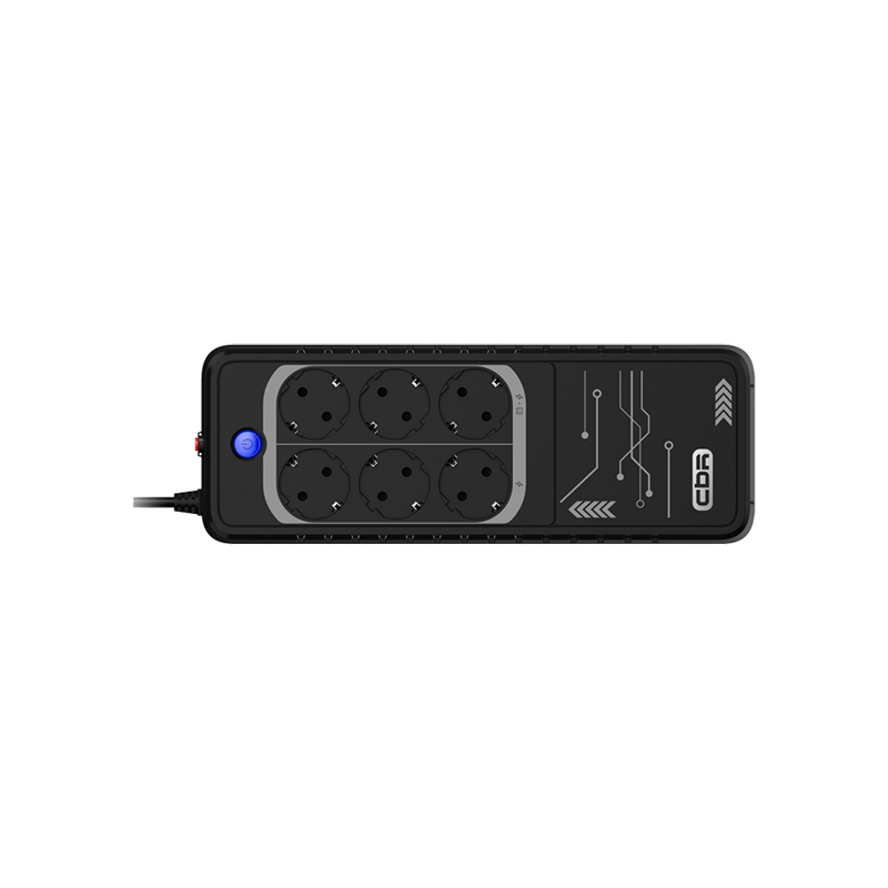 ИБП CBR Offline 850VA, 850 ВА, 480 Вт, 6 розеток, CEE 7 (евровилка), фото 2