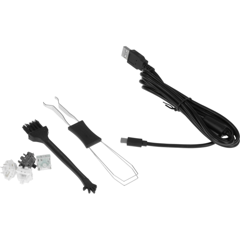 Клавиатура Gravastar Mercury K1 XTAL BLK, беспроводное подключение, белый, фото 7