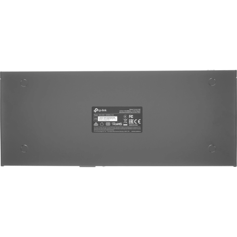 Коммутатор TP-Link TL-SL1218P неуправляемый, 16 портов PoE+ 100 Мбит/с, 2 гигабитных аплинка, 150 Вт, фото 5