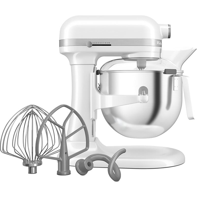 Планетарный миксер KitchenAid Heavy Duty 5KSM70JPXEWH, 6,6 л, 375 Вт, подъёмная чаша, белый, фото 5