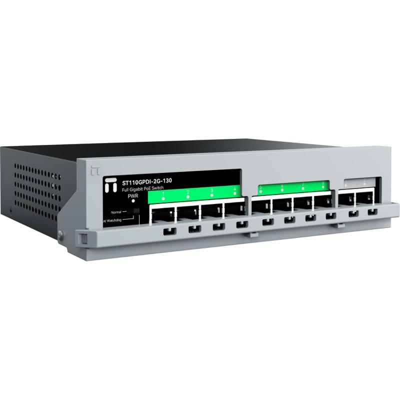 Коммутатор Netis ST110GPDI-2G-130 неуправляемый, 8 портов PoE 1 Гбит/с, 2 порта 1 Гбит/с, 120 Вт, фото 2