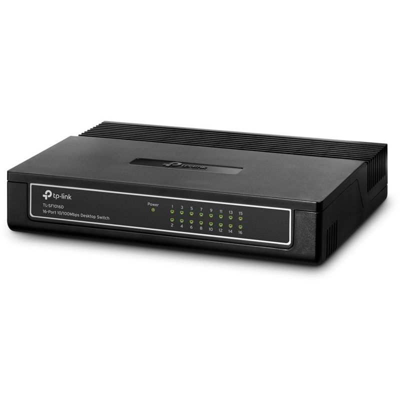 Коммутатор TP-Link TL-SF1016D неуправляемый, 16 портов 100 Мбит/с, настольный, фото 2